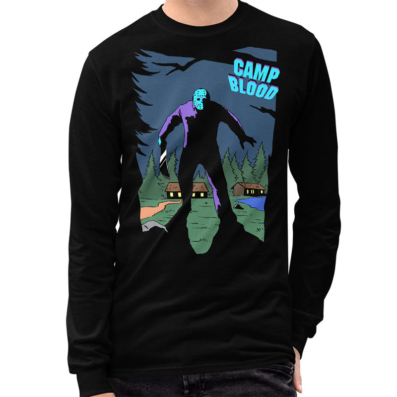 Camp Blood Arcade Long Sleeve T-Shirt (Retro NES)