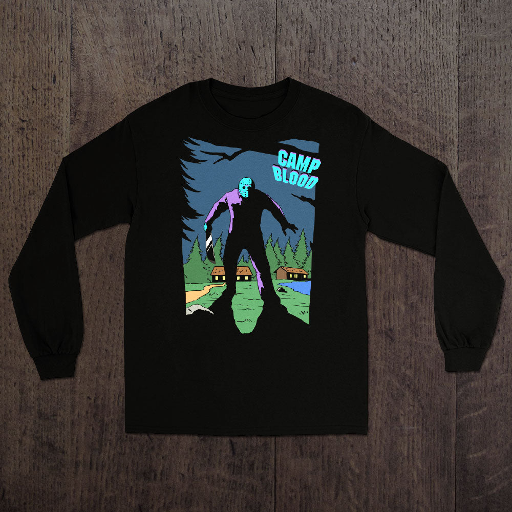 Camp Blood Arcade Long Sleeve T-Shirt (Retro NES)