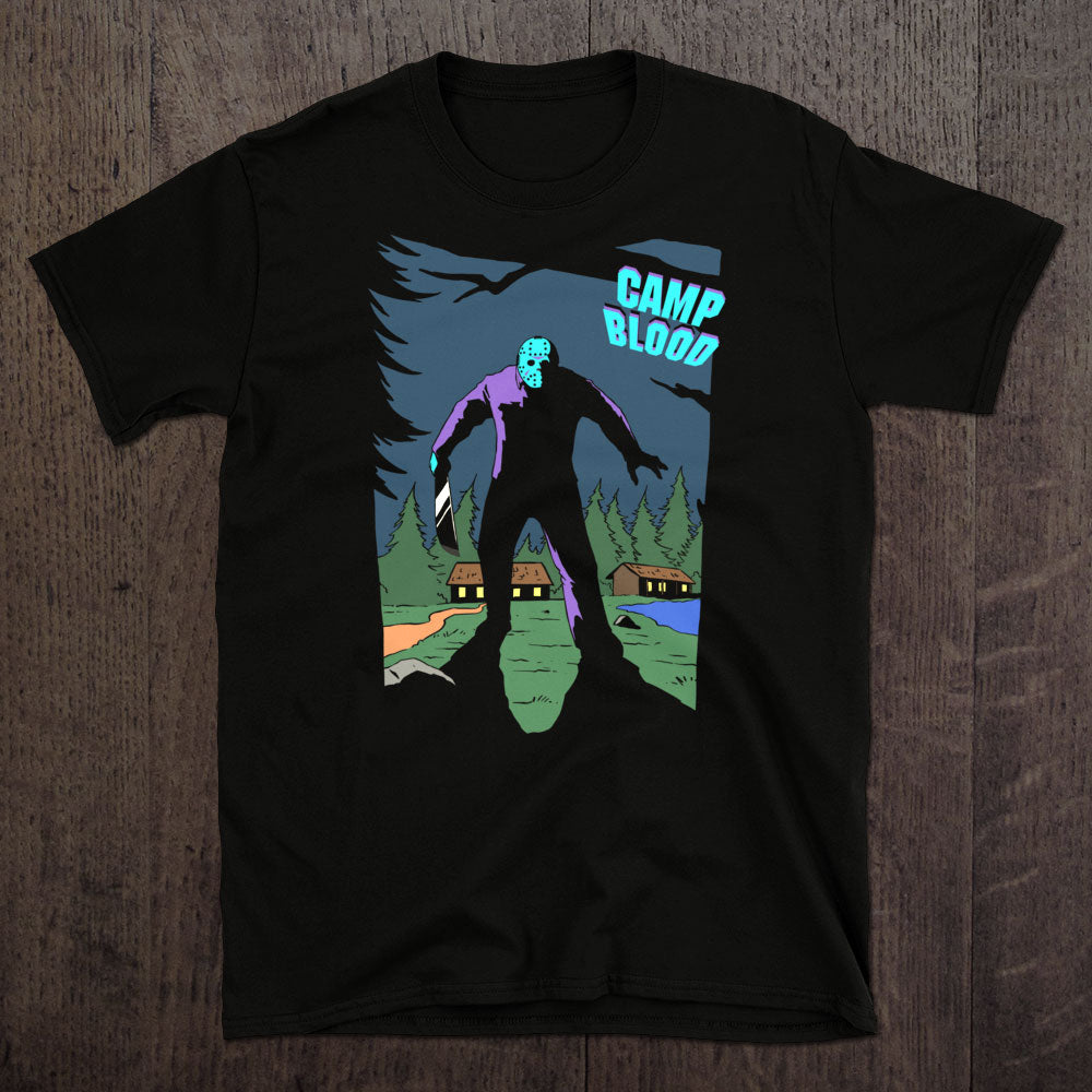 Camp Blood Arcade T-Shirt (Retro NES)