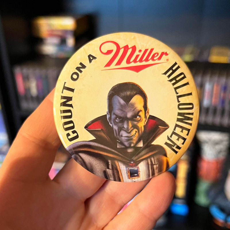 Count On A Miller Halloween Vintage Button