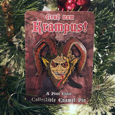 Krampus Enamel Pin - Dystopian Designs