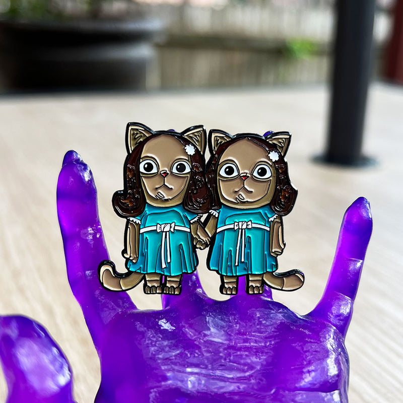 The Meowing Twins Enamel Pin