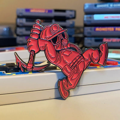 Super Horror Bros. Miner Enamel Pin