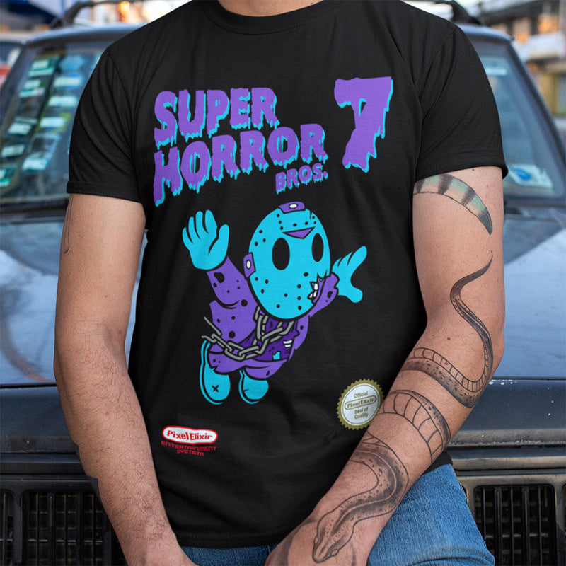 Super Horror Bros. 7 T-Shirt (Retro NES)