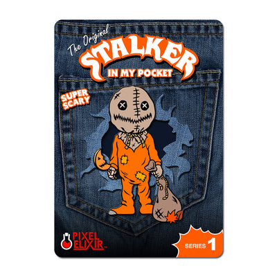 Stalker In My Pocket Enamel Pin - Trick 'r Treater - Dystopian Designs