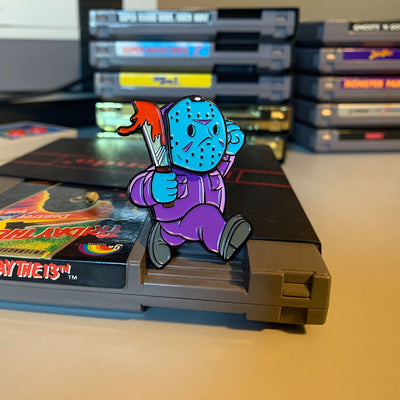 Super Horror Bros. Enamel Pin - Dystopian Designs