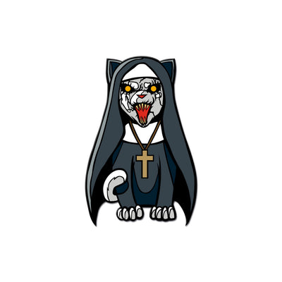 Unholy Kitty Enamel Pin - Dystopian Designs