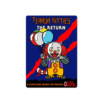 Clown Kitty Enamel Pin