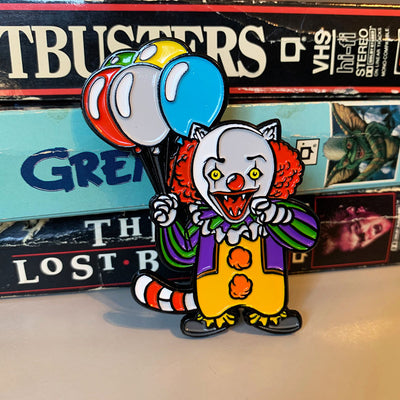 Clown Kitty Enamel Pin