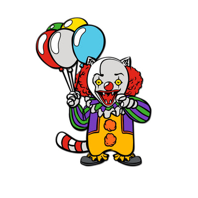 Clown Kitty Enamel Pin